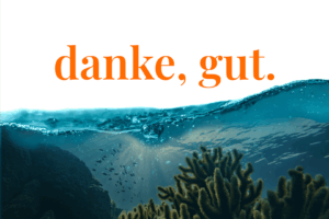 Wasseroberfläche über der die Antwort steht
